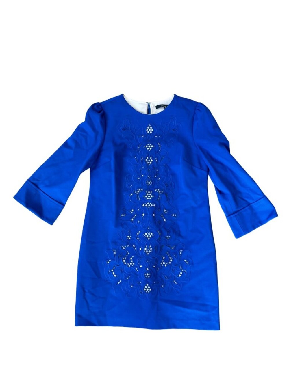 CYNTHIA STEFFE Blue Cutout Shift Dress Size 2